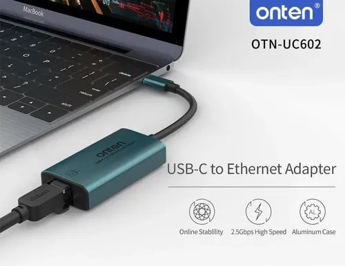 Adaptador Usb C A Rj45 Ethernet 2.5 Gbps Otn-uc602 Oten