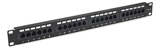 Patch Panel Cat6 24 Puertos 19   1u Montaje Utp