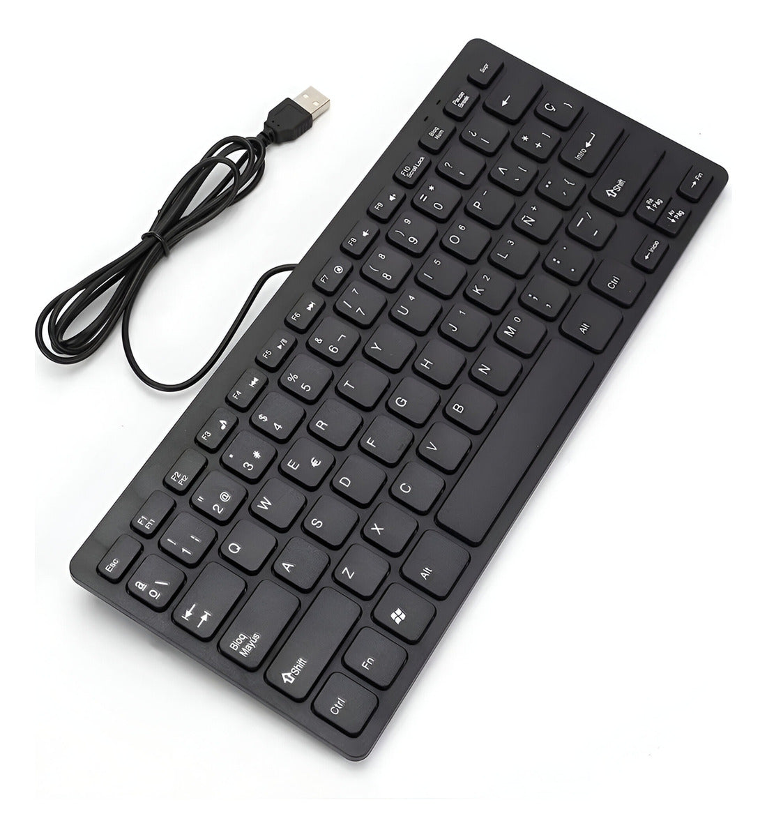 Mini Teclado Usb 78 Teclas, Compacto Y Ergonómico Portable