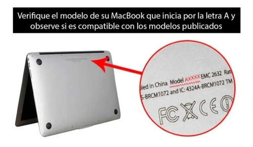 Carcasa Para Macbook Air 13 / 13.3 A1466 A1369 Transparente Transparente
