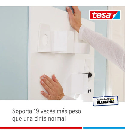 Pack 2 Unidades Cinta Adhesiva Doble Cara 1,5mtx19mm Tesa Blanco