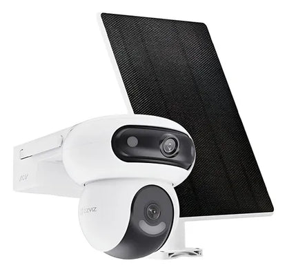 Kit Cámara Seguridad Hb90x Dual 2k+ 4g Panel Solar Ezviz Blanco