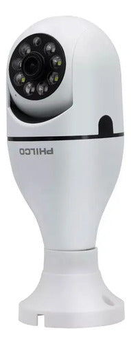 Cámara Seguridad Cctv Wifi Philco W9120 2mp Vigilancia Hd Blanco