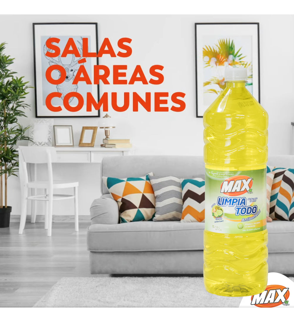 Limpia Todo Líquido Piso Antibacterial 1.5 Ltrs Aroma Limón