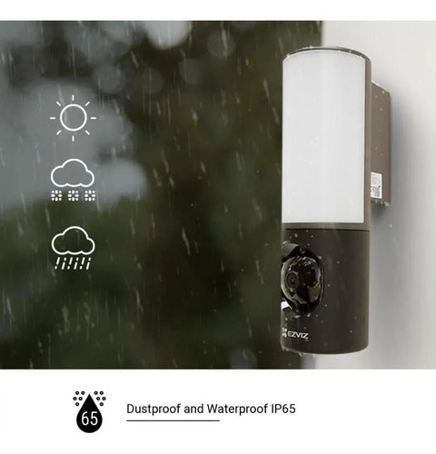 Cámara Lampara Seguridad Exterior Ip Lc3 Wifi 4mp Ezviz Blanco