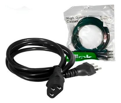 Cable Alimentación Cable Poder Pc Notebook 3 Mts Extra Largo