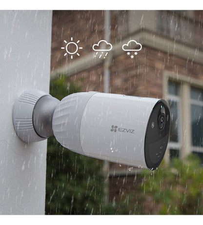 Cámara Adicional Inalámbrica Ip Exterior Para Kit Bc1 Ezviz Blanco