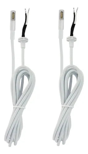 Pack 2 Cables Genéricos Para Macbook Air Pro Retina Magsafe1 Blanco