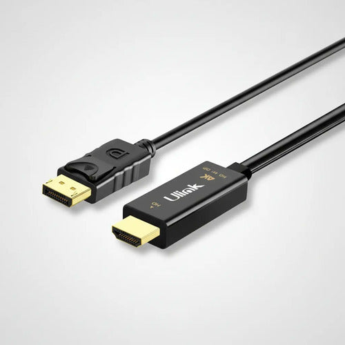Cable Adaptador Hdmi A Displayport 4k 60hz 1.8m Ulink Negro