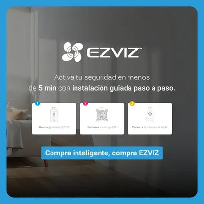 Cámara Inteligente Magnetica Con Batería Cb2 4g 1080p Ezviz Negro