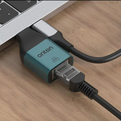 Hub Usb-c Rj45 Ethernet 100/10mbps Adaptador Onten Uc101h