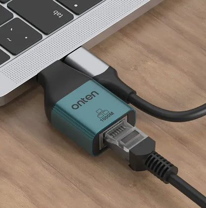 Adaptador Onten Usb-c Rj45 Gigabit 1gbps Portátil Uc101