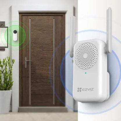 Kit Timbre Audio Video Wifi Con Batería Db2 2k Ezviz Blanco