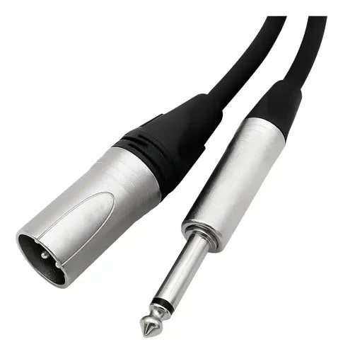 Cable Audio Xlr Macho Jack Mono 3 Metros Ulink Micrófono