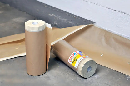 Papel Cobertor Con Adhesivo Tesa Easy Cover 20m X 30cm Café