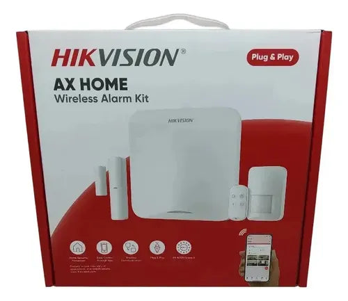 Kit Alarma Inalambrica Wifi 16 Zonas Ax Home Hikvision Color Blanco