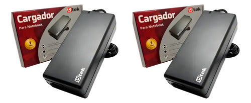 Cargador Notebook Hp 19.5v 2.31a 4.5*3mm Certificado Pack 2 Negro