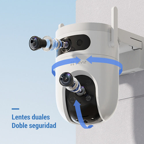 Camara Seguridad Wifi H9c Dual 3k Doble Lente 5mp Ezviz Blanco