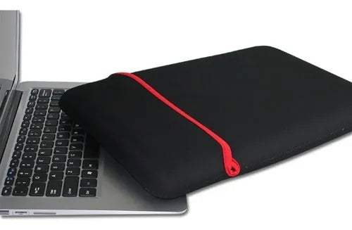 Funda Notebook 15 15.6 Neopreno Reversible Pack 2 Negro/rojo