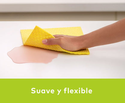 Paños Esponja Absorbente Aseo Teddy 18x20cm Pack3 Unid