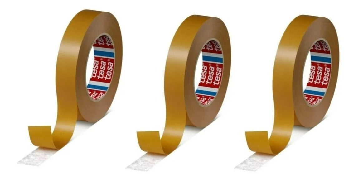 Pack X 3 Cinta Doble Contacto 50mt X 19mm Transferible Tesa