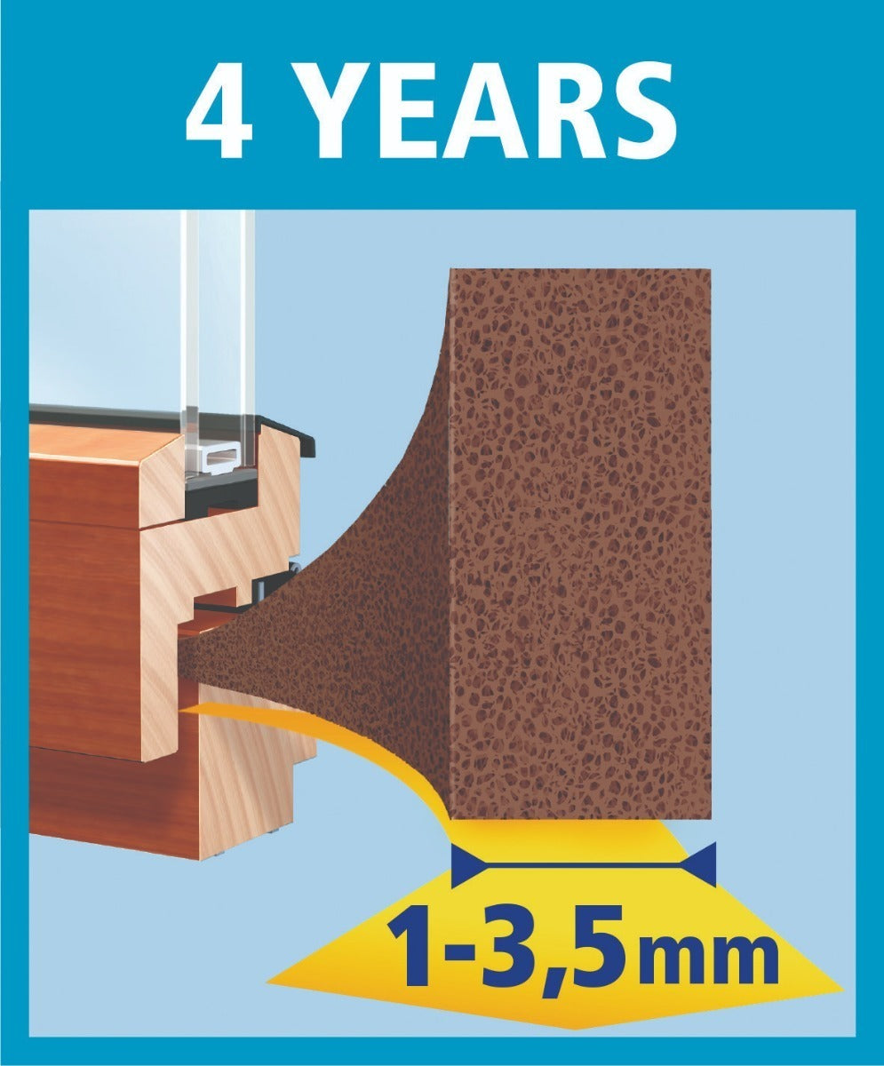 Burlete Espuma Puertas Ventanas Tesamoll Perfil I Caf 6m