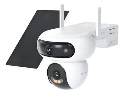 Camara Seguridad Wifi Dual Hb90 2k+ Y Panel Solar Ezviz Blanco