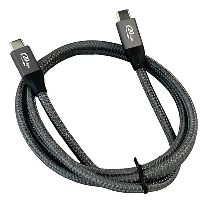 Cable Usb Tipo C Carga Rápida 100w 20gb 4k Anti Nudos 120cm