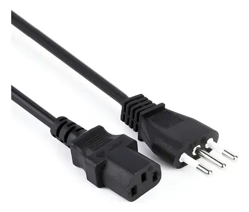 Pack 2 Cable Fuente Poder Pc Cargador 1.8 Mt