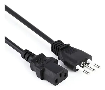 Pack 2 Cable Fuente Poder Pc Cargador 1.8 Mt