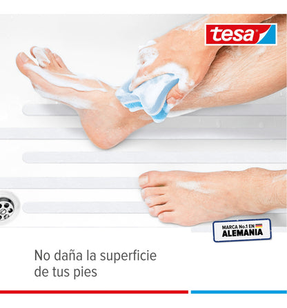 Cinta Antideslizante Baño Transparente 5mt X 25mm Tesa