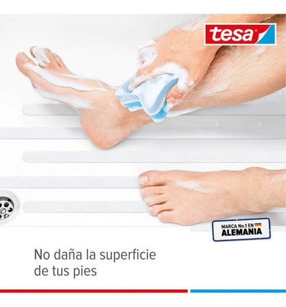 Cinta Antideslizante Baño Transparente 5mt X 25mm Tesa Transparente