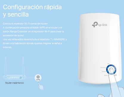 Extensor Cobertura Señal Wi-fi Tp-link Tl-wa850re Universal
