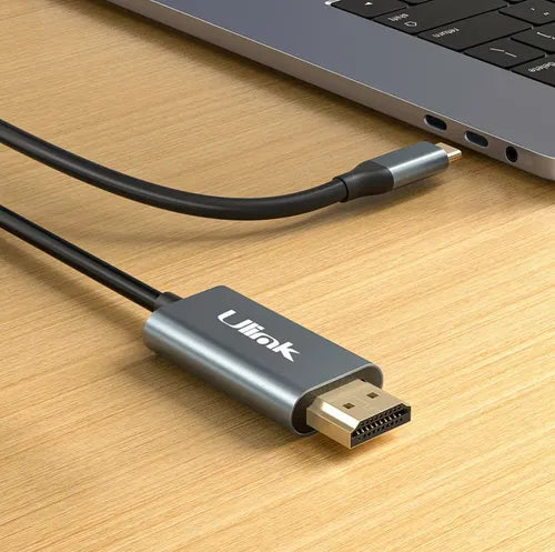 Cable Usb-c A Hdmi 4k 60hz 1.8m Ulink Negro Modelo Ul-chdmi180