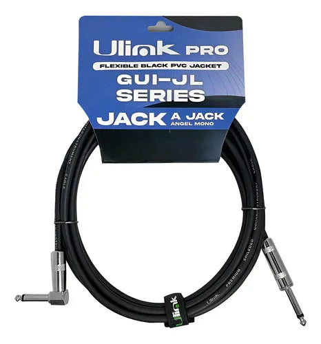 Cable De Audio Jack 6,3m Macho A 6.3mm Macho 10 Metros En L
