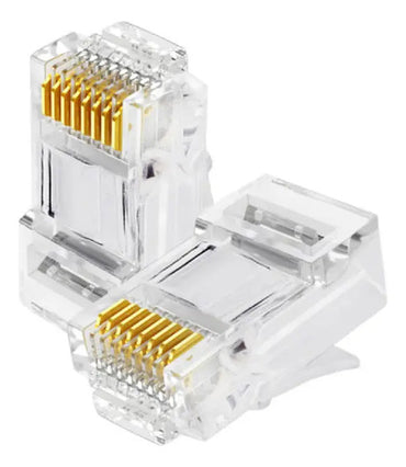 Conector Macho Rj45 Categoría 5e 100 Unidades