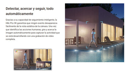 Cámara Seguridad Pt Wifi H8c Pro 3k Auto-tracking Ezviz