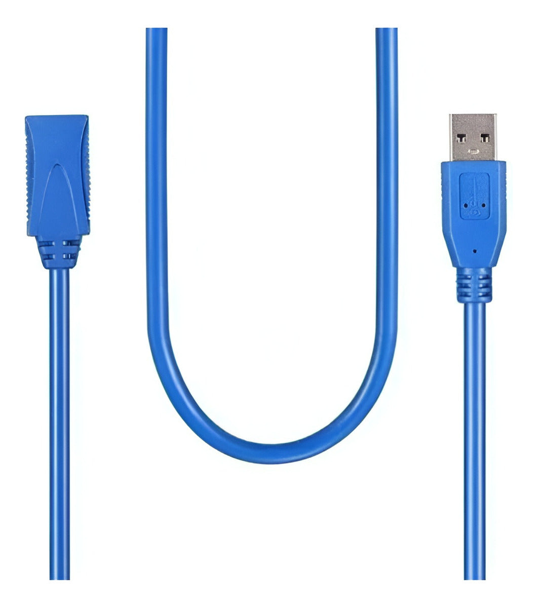 Cable Usb 3.0 Extensión Macho A Hembra Usb 3.0 1.8 Mts