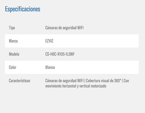 Cámara Seguridad Wifi H6c Pro 2k Con Micro Sd 64 Gb Ezviz Blanco