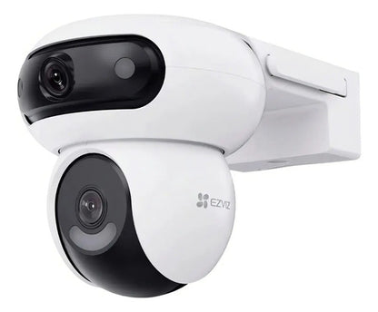 Ezviz H90 Dual 2k+ Cámara De Seguridad Wifi 4mp+4mp Pt 360° Color Blanco