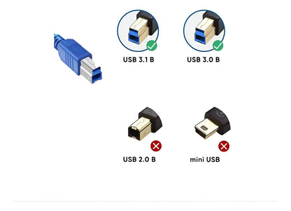 Cable Usb 3.0 A Usb B Para Impresora 1.8 Mts