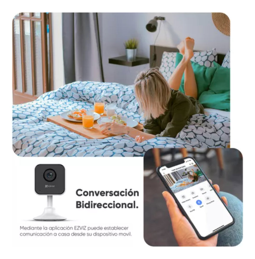 Cámara Hogar Ezviz H1c Full Hd Audio Visión Nocturna 2.4ghz
