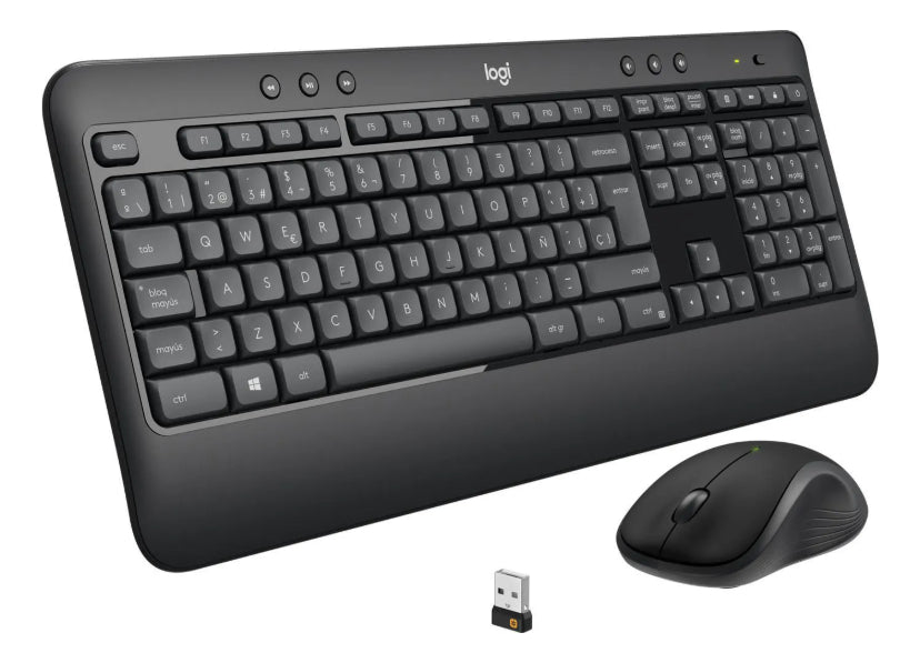 Kit Teclado Mouse Y Usb Inalámbrico Español Logitech Mk540