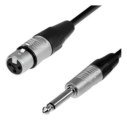 Cable Audio Xlr Hembra Jack Mono 3 Metros Ul-mic-xj6003