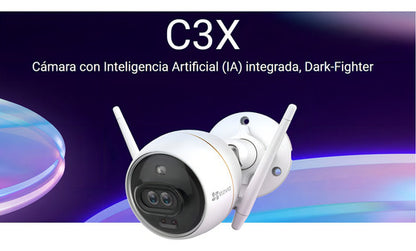 Cámara Seguridad Exterior Wifi C3x 2mp Visión Nocturna Ezviz Blanco