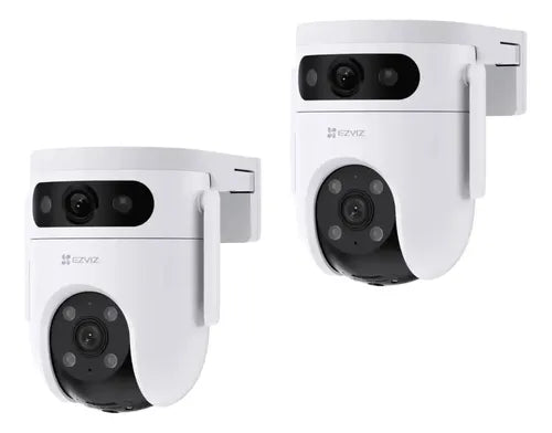 Pack 2 Cámara Inteligente Exterior H9c 3k Full Hd Wifi Ezviz Blanco