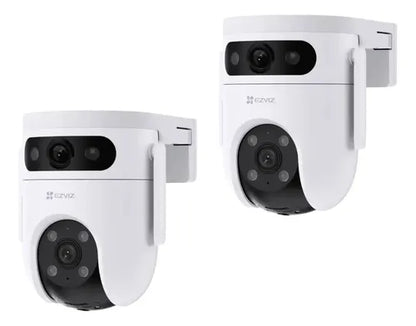 Pack 2 Cámara Inteligente Exterior H9c 3k Full Hd Wifi Ezviz Blanco