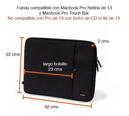 Funda Para Macbook Pro Retina Touch Bar 13.3 2019