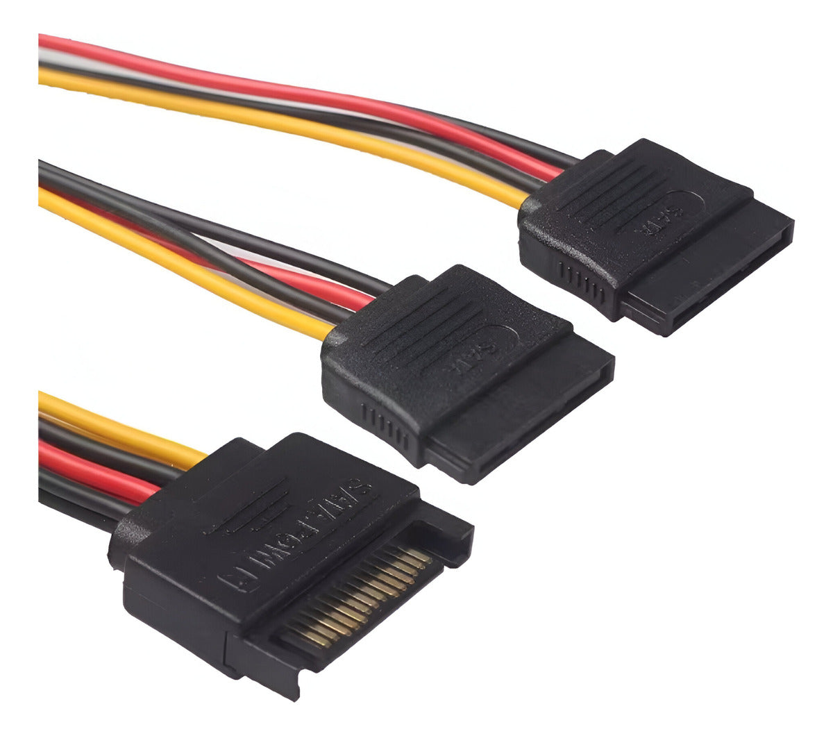 Cable Poder Adaptador Sata A Doble Sata Splitter 1 A 2