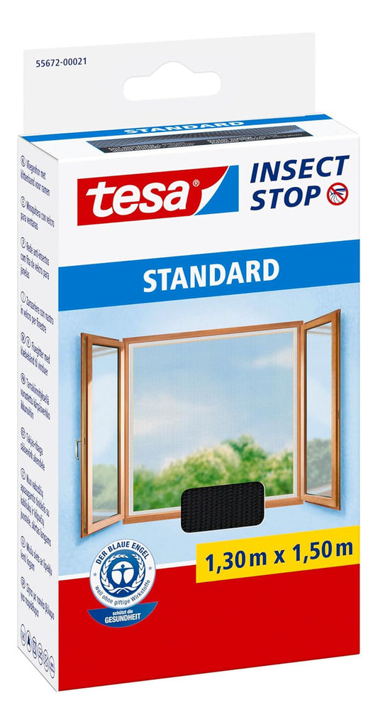 Malla Mosquitera Tesa Ventanas 1,3m X 1,5m Negro